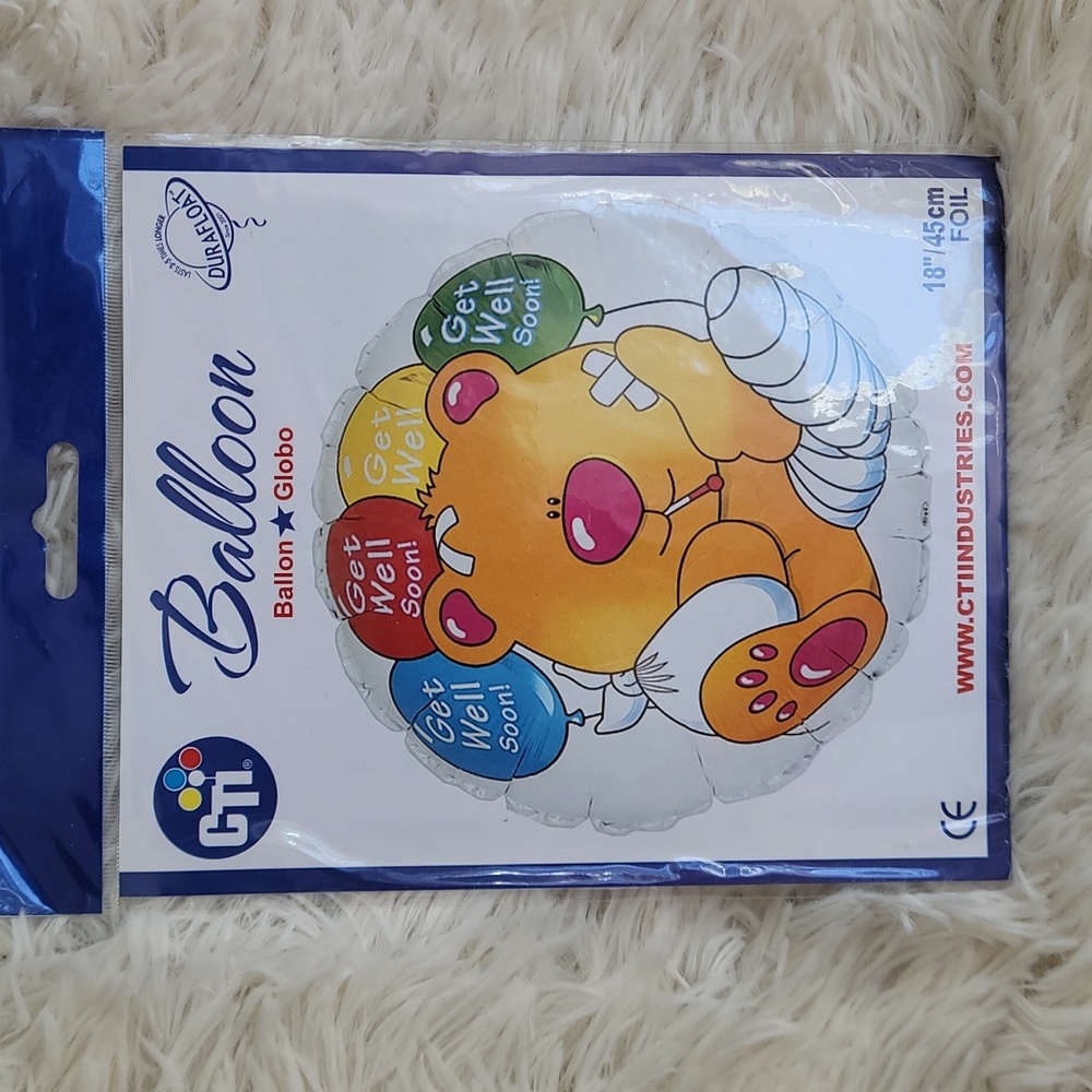 LOONBALLOON Get Well Balloons, 17″ BREWSTER GET WELL